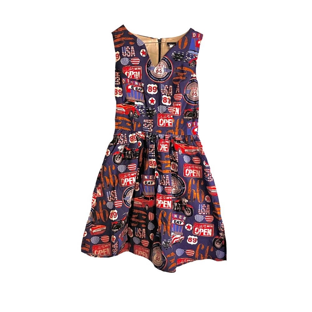Colorful Route 66 Dress